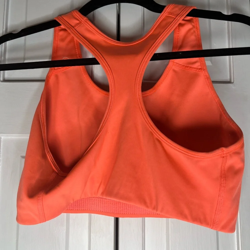 Peloton Nike Collab Women's Dri-Fit Swoosh Bra (Orange), large - Picture 5 of 5